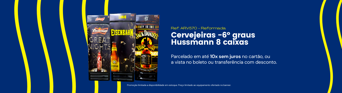 Banner Cervejeira reformada 8cx Hussmann -6° por R$2490,00